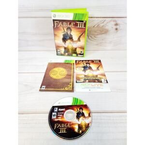 Fable III (Microsoft Xbox 360, 2010) CIB Complete With Manual Tested PROMO GAME